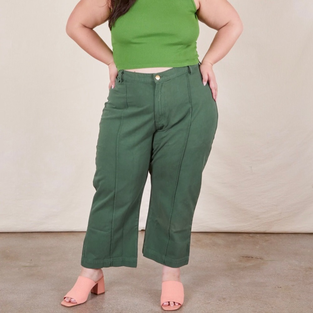 Big Bud Press • Western Pants in Dark Emerald Green